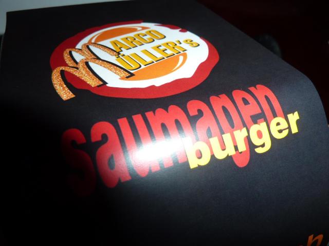 Saumagen Burger mit dem doppelten M